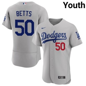 Gray Mookie Betts #50 L.A. Youth MLB Jersey 355670-890