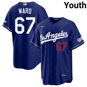Royal Ryan Ward MLB #67 LAD Youth Jersey 821395-854