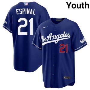 Royal Santiago Espinal LAD #21 Authentic Youth Jerseys 405055-447