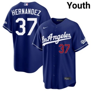 Royal Los Doyers Youth Official Teoscar Hernandez #37 Jersey 106057-423