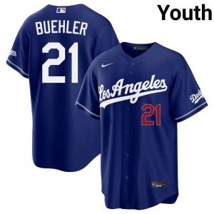 Royal 2026-27 Walker Buehler Youth Dodgers #21 Jersey 865338-279