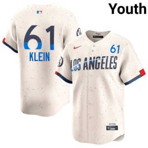 Cream #61 Youth LA Will Klein Replica Jerseys 538180-660