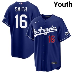 Royal #16 Will Smith The Boys in Blue Youth Embroidery Jerseys 112551-152