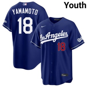 Royal Authentic Youth Yoshinobu Yamamoto The Boys in Blue #18 Jersey 783541-265