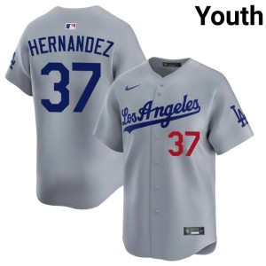 Grey #37 Limited Teoscar Hernandez LA Youth Jersey 668829-554