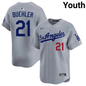 Grey Walker Buehler #21 The Dodgers Youth Popular Jerseys 233218-611