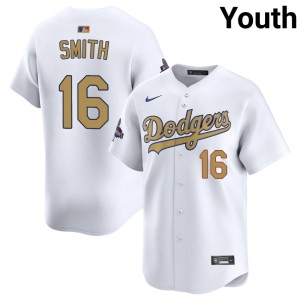 White Will Smith Youth Official #16 2026 Gold Collection L.A. Jersey 311144-488